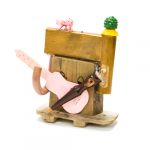 なぞのギタリスト いまいすずね<br>
<br>
頭の上にいるのはペット。顔は変だがしぐさがかわいい。<br>
ペットが動物ショーをして、そのギャラでギターが買えた。